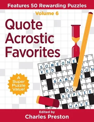 Cita Acróstico Favoritos: 50 puzzles gratificantes - Quote Acrostic Favorites: Features 50 Rewarding Puzzles