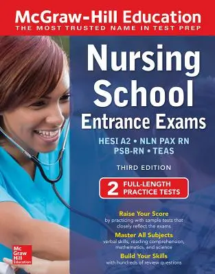 McGraw-Hill Education Nursing School Entrance Exams, Tercera Edición - McGraw-Hill Education Nursing School Entrance Exams, Third Edition