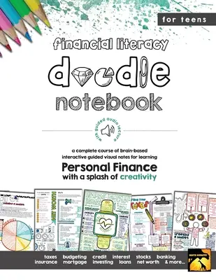 Finanzas personales Doodle Notes: Notas Guiadas Interactivas Basadas en el Cerebro - Personal Finance Doodle Notes: Brain Based Interactive Guided Notes