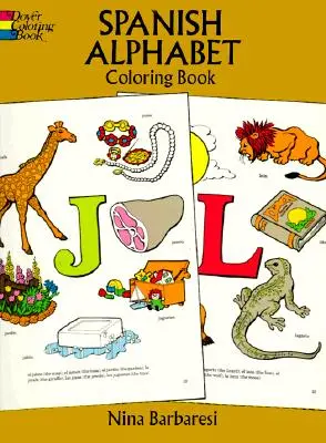 Abecedario en español para colorear - Spanish Alphabet Coloring Book