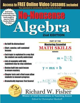 Álgebra sin sentido, 2ª edición: Parte de la serie Mastering Essential Math Skills - No-Nonsense Algebra, 2nd Edition: Part of the Mastering Essential Math Skills Series