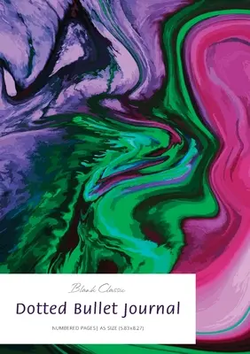 Cuaderno de notas punteado: A5 mediano - 5.83X8.27 (Jaspeado) - Dotted Bullet Journal: Medium A5 - 5.83X8.27 (Marbled)