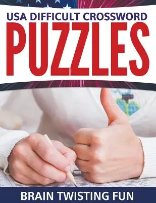Crucigramas Difíciles USA: Brain Twisting Fun - USA Difficult Crossword Puzzles: Brain Twisting Fun