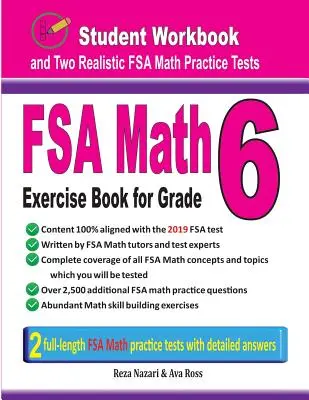 FSA Math Exercise Book for Grade 6: Student Workbook and Two Realistic FSA Math Tests (Libro de ejercicios de matemáticas FSA para 6.º grado: libro de ejercicios para el estudiante y dos pruebas realistas de matemáticas FSA) - FSA Math Exercise Book for Grade 6: Student Workbook and Two Realistic FSA Math Tests