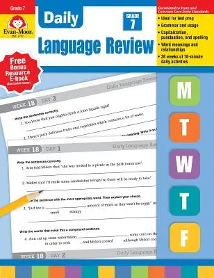 Repaso diario de lengua, 7º curso Te - Daily Language Review, Grade 7 Te