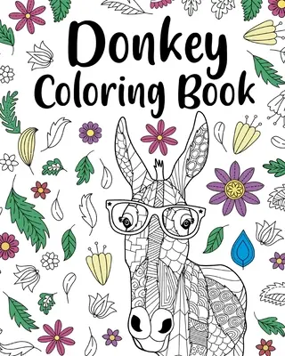 Libro para colorear del burro - Donkey Coloring Book
