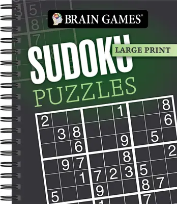 Juegos de ingenio: Sudokus (Gris oscuro) - Brain Games - Large Print: Sudoku Puzzles (Dark Gray)