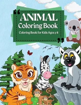 Libro para colorear para niños de 3 a 8 años Libro para colorear de animales: Páginas para colorear de letras de animales de la A a la Z para niños y niñas, niños pequeños, preescolar, jardín de infantes a - Coloring Book For Kids Ages 3-8 Animal Coloring Book: Coloring Pages of Animal Letters A to Z for Boys & Girls, Little Kids, Preschool, Kindergarten a