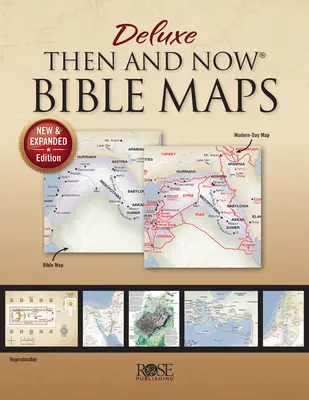 Mapas bíblicos de lujo de entonces y ahora - Rústica - Deluxe Then & Now Bible Maps - Paperback