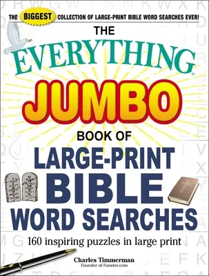 Libro Todo Jumbo de Sopas de Letras Bíblicas en letra grande: 160 inspiradores rompecabezas en letra grande - The Everything Jumbo Book of Large-Print Bible Word Searches: 160 Inspiring Puzzles in Large Print