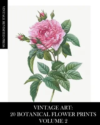 Vintage Art: 20 Botanical Flower Prints Volumen 2: Efemérides para enmarcar, collage y decoupage - Vintage Art: 20 Botanical Flower Prints Volume 2: Ephemera for Framing, Collage and Decoupage