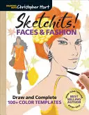 ¡Sketchits! Caras y Moda: Dibuja y completa más de 100 plantillas en color - Sketchits! Faces & Fashion: Draw and Complete 100+ Color Templates