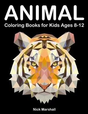 Libros para colorear de animales para niños de 8 a 12 años: Libros animados para colorear con delfines, zorros, tiburones y ciervos - Animal Coloring Books for Kids Ages 8-12: Animetrics Coloring Books with Dolphin, Fox, Shark and Deer