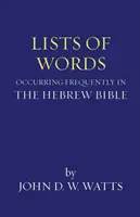 Listas de palabras que aparecen con frecuencia en la Biblia hebrea - Lists of Words Occurring Frequently in the Hebrew Bible