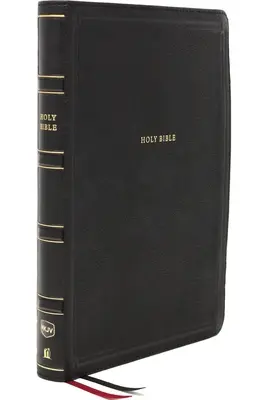 Nkjv, Biblia de consulta de lujo de fin de versículo, tamaño personal, impresión grande, piel suave, negra, edición con letras rojas, impresión cómoda: Santa Biblia, Nueva Versión Reina Valera - Nkjv, Deluxe End-Of-Verse Reference Bible, Personal Size Large Print, Leathersoft, Black, Red Letter Edition, Comfort Print: Holy Bible, New King Jame