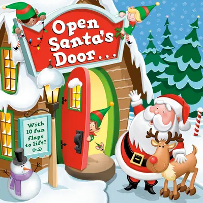 Abre la puerta de Papá Noel: A Christmas Lift-The-Flap Book (Abre la puerta de Papá Noel: Un libro navideño con solapas) - Open Santa's Door: A Christmas Lift-The-Flap Book