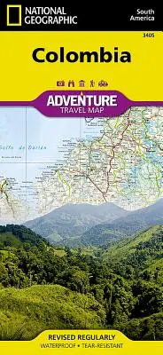 Mapa de viajes de aventura de Colombia - Colombia Adventure Travel Map