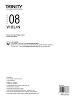 Piezas para el examen de violín del Trinity College London 2020-2023: Grade 8 (sólo parte) - Trinity College London Violin Exam Pieces 2020-2023: Grade 8 (part only)