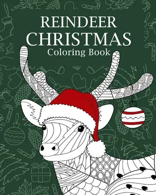 Libro para colorear de Navidad de renos - Reindeer Christmas Coloring Book