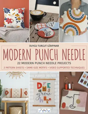 Modern Punch Needle: Proyectos Modernos y Frescos de Aguja Punzón - Modern Punch Needle: Modern and Fresh Punch Needle Projects