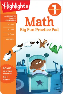 Primer Grado Matemáticas Big Fun Practice Pad - First Grade Math Big Fun Practice Pad