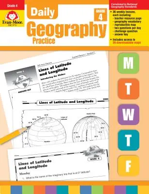 Práctica diaria de geografía, 4º curso: EMC 3713 - Daily Geography Practice Grade 4: EMC 3713