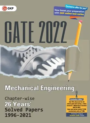 GATE 2022 Ingeniería Mecánica - 26 Years Chapter-wise Solved Papers (1996-2021) (G K Publications (P) Ltd) - GATE 2022 Mechanical Engineering - 26 Years Chapter-wise Solved Papers (1996-2021) (G K Publications (P) Ltd)