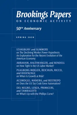 Brookings Papers on Economic Activity: Primavera 2020 - Brookings Papers on Economic Activity: Spring 2020