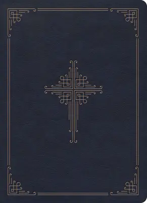 Biblia de estudio de la Antigua Fe CSB, Tacto cuero azul marino: Letra negra, Padres de la Iglesia, Notas de estudio y comentarios, Marcador de cinta, Encuadernación cosida, Fácil de leer - CSB Ancient Faith Study Bible, Navy Leathertouch: Black Letter, Church Fathers, Study Notes and Commentary, Ribbon Marker, Sewn Binding, Easy-To-Read