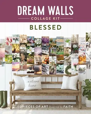 Kit de collage Dream Walls: Bendito: 50 obras de arte inspiradas en la fe - Dream Walls Collage Kit: Blessed: 50 Pieces of Art Inspired by Faith