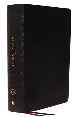 Biblia de estudio King James, cuero auténtico, negra, indexada, edición a todo color - The King James Study Bible, Genuine Leather, Black, Indexed, Full-Color Edition