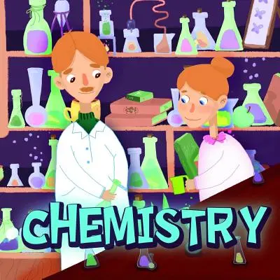 Química: Libro sobre química para niños de 6 a 10 años con preciosas ilustraciones de Holz books. - Chemistry: Book about chemistry for children from 6 to 10 years old with beautiful illustrations by Holz books.