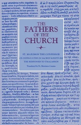 Sobre las dificultades de la Sagrada Escritura: Las respuestas a Talasios - On Difficulties in Sacred Scripture: The Responses to Thalassios