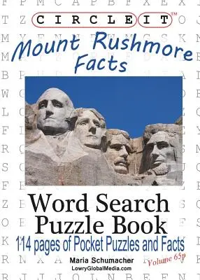 Encierra en un círculo, Datos sobre el Monte Rushmore, Tamaño de bolsillo, Sopa de letras, Puzzle Book - Circle It, Mount Rushmore Facts, Pocket Size, Word Search, Puzzle Book