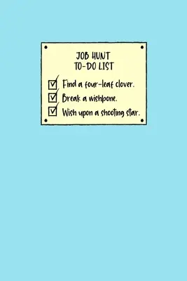Lista de tareas para buscar trabajo - Job Hunt To-Do List