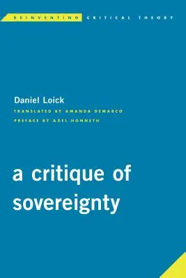 Crítica de la soberanía - A Critique of Sovereignty