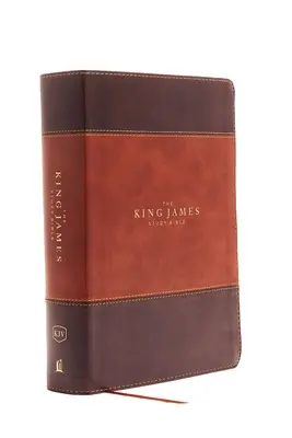 Biblia de estudio Reina Valera, Imitación cuero, Marrón, Indizada, Edición a todo color - The King James Study Bible, Imitation Leather, Brown, Indexed, Full-Color Edition