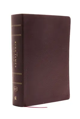 Nkjv, Biblia de consulta, Compacta, Piel, Marrón, Edición con letras rojas, Impresión confort: Santa Biblia, Nueva Versión Reina Valera - The King James Study Bible, Bonded Leather, Burgundy, Full-Color Edition