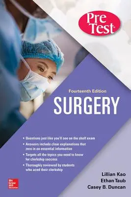 Surgery Pretest Self-Assessment and Review, Decimocuarta edición - Surgery Pretest Self-Assessment and Review, Fourteenth Edition