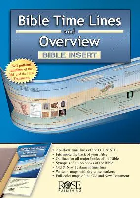 Líneas de Tiempo Bíblicas y Visión General - Inserto Bíblico - Bible Time Lines and Overview - Bible Insert