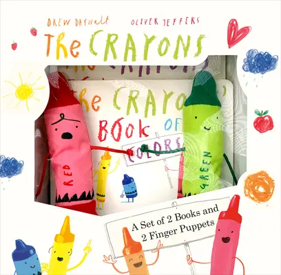 Los lápices de colores: un conjunto de libros y marionetas de dedo - The Crayons: A Set of Books and Finger Puppets