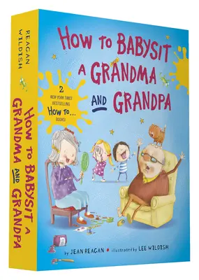 Cómo hacer de canguro de un abuelo y una abuela Juego de libros de cartón - How to Babysit a Grandma and Grandpa Board Book Boxed Set