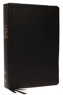 NKJV, Biblia de la Vida Llena del Espíritu, Tercera Edición, Piel Genuina, Negra Indexada, Edición Letra Roja, Impresión Confort: Equipamiento para el Reino a través del poder - NKJV, Spirit-Filled Life Bible, Third Edition, Genuine Leather, Black Indexed, Red Letter Edition, Comfort Print: Kingdom Equipping Through the Power