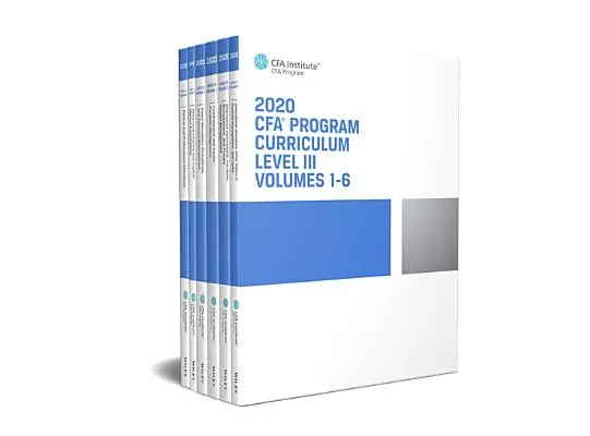 Plan de Estudios del Programa CFA 2020 Nivel III, Volúmenes 1 - 6 - Cfa Program Curriculum 2020 Level III, Volumes 1 - 6