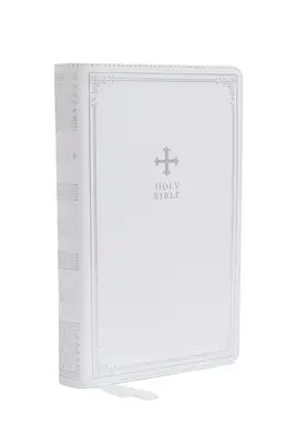 Nrsv, Biblia Católica, Edición de Regalo, Leathersoft, Blanco, Impresión cómoda: Santa Biblia - Nrsv, Catholic Bible, Gift Edition, Leathersoft, White, Comfort Print: Holy Bible