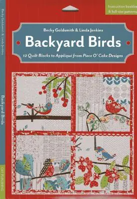 Backyard Birds - 12 Bloques de Quilt para Aplique de Piece O' Cake Designs - Backyard Birds - 12 Quilt Blocks to Applique from Piece O' Cake Designs