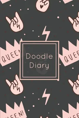 Diario Doodle: Diario de garabatos: cuaderno de notas, diario, cuaderno para niñas, páginas en blanco para dibujar y sugerencias para escribir - Doodle Diary: Writing Prompts & Blank Lined Drawing Pages, Girls Gift, Notebook, Journal, Book