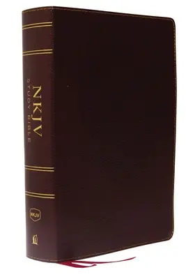 NKJV Biblia de Estudio, Piel Bonded, Borgoña, A Todo Color, Impresión Confort: El recurso completo para estudiar la Palabra de Dios - NKJV Study Bible, Bonded Leather, Burgundy, Full-Color, Comfort Print: The Complete Resource for Studying God's Word