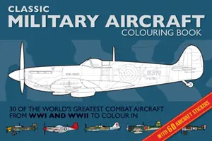 Libro para colorear de aviones militares - Military Aircraft Colouring Book