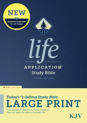 Biblia de estudio Aplicación de la Vida RVR, Tercera Edición, Letra Grande (Letra Roja, Tapa Dura) - KJV Life Application Study Bible, Third Edition, Large Print (Red Letter, Hardcover)